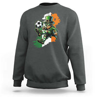Funny Leprechaun Playing Soccer Sweatshirt St Patricks Day