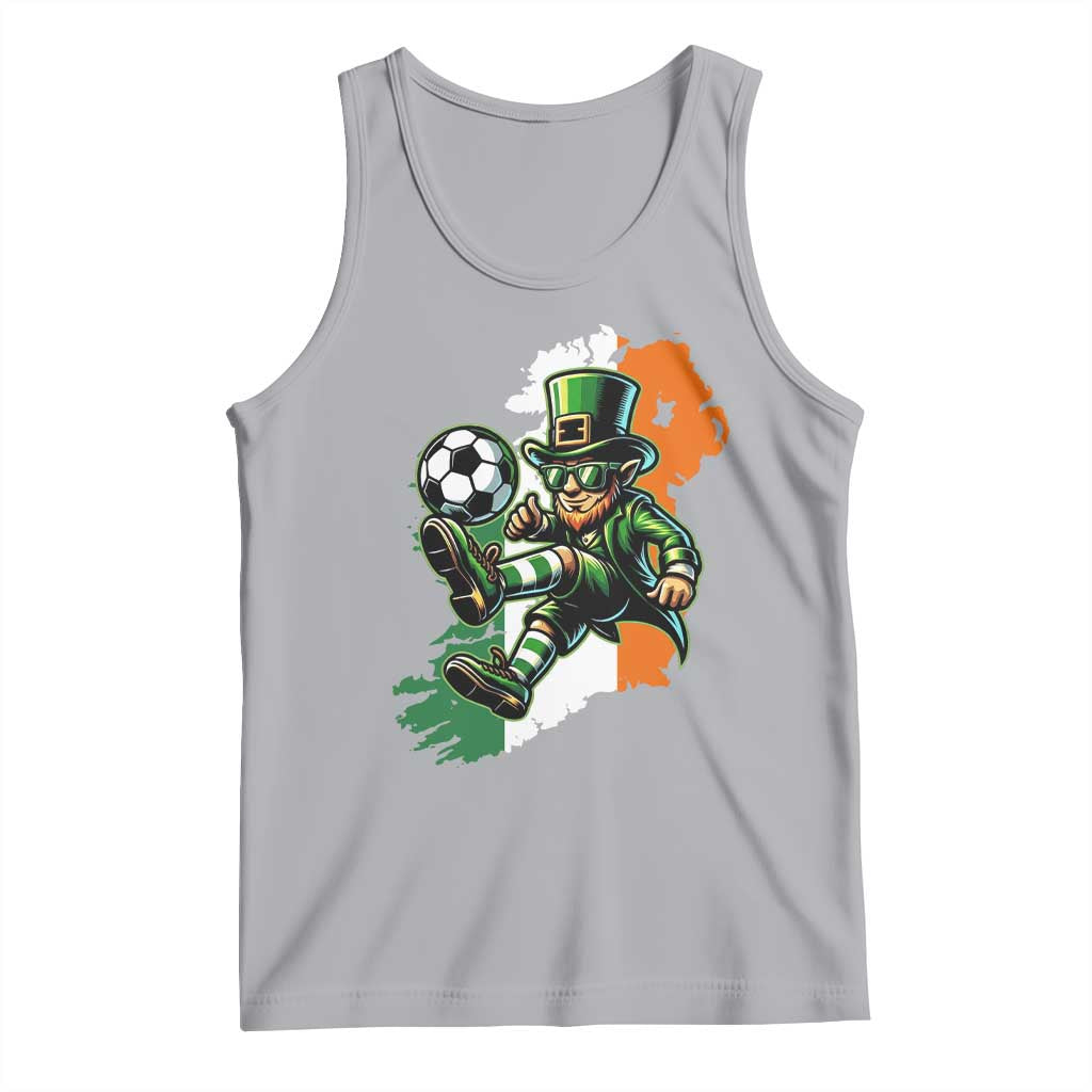 Funny Leprechaun Playing Soccer Tank Top St Patricks Day
