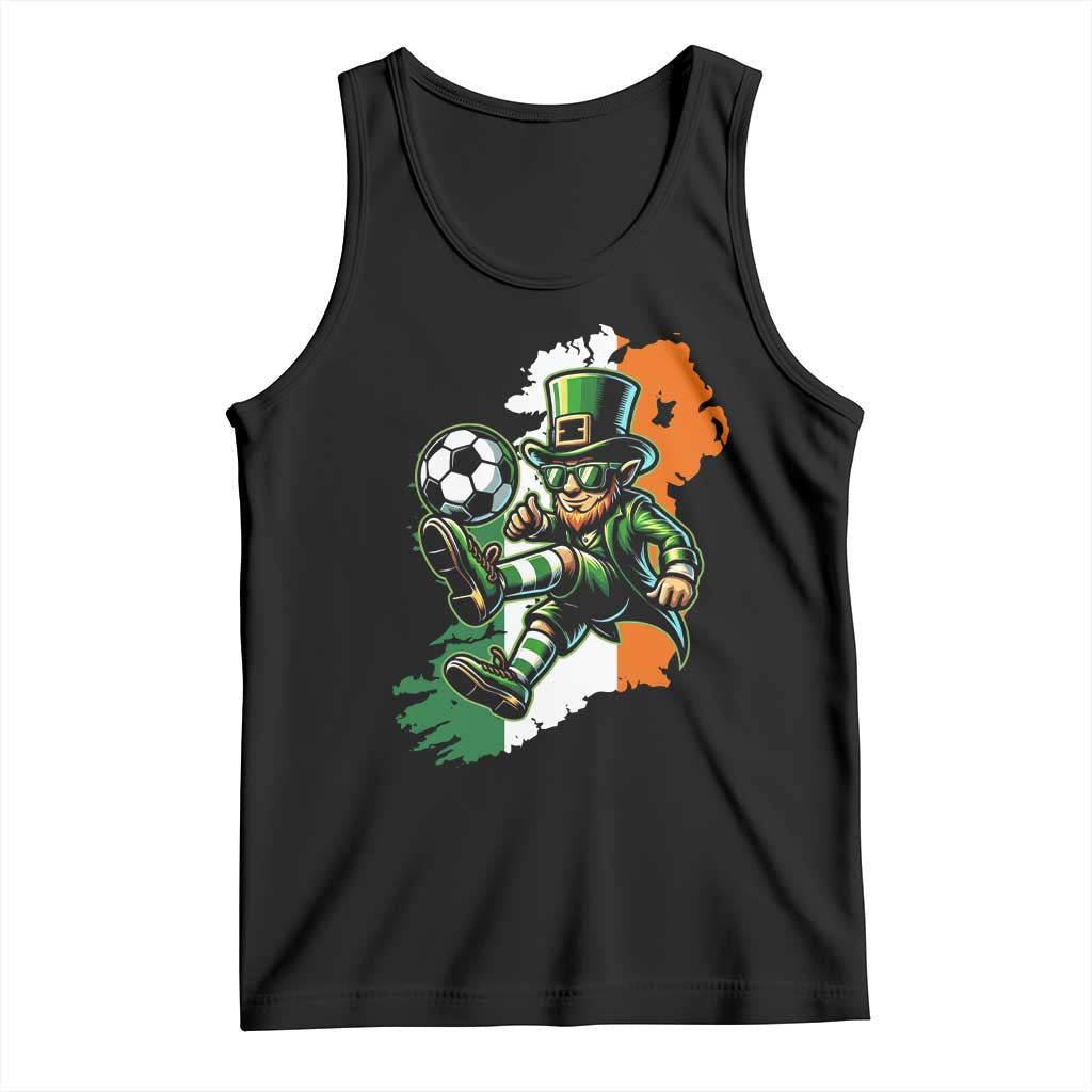 Funny Leprechaun Playing Soccer Tank Top St Patricks Day