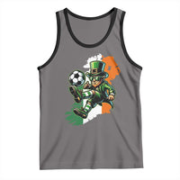Funny Leprechaun Playing Soccer Tank Top St Patricks Day