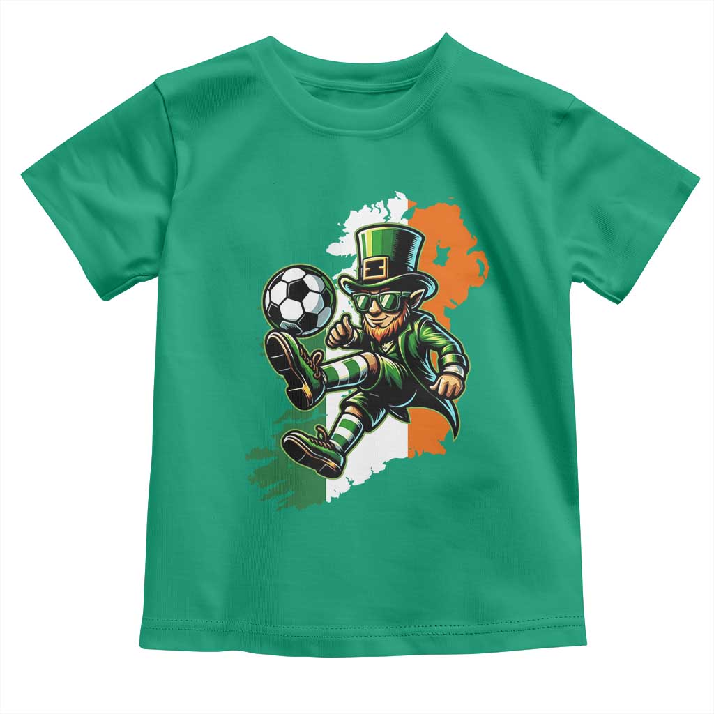 Funny Leprechaun Playing Soccer Toddler T Shirt St Patricks Day