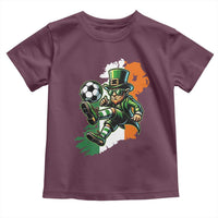 Funny Leprechaun Playing Soccer Toddler T Shirt St Patricks Day