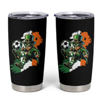 Funny Leprechaun Playing Soccer Tumbler Cup St Patricks Day