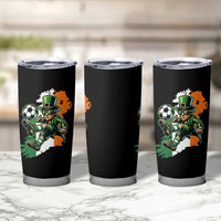 Funny Leprechaun Playing Soccer Tumbler Cup St Patricks Day