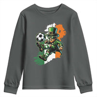 Funny Leprechaun Playing Soccer Youth Sweatshirt St Patricks Day