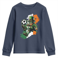 Funny Leprechaun Playing Soccer Youth Sweatshirt St Patricks Day