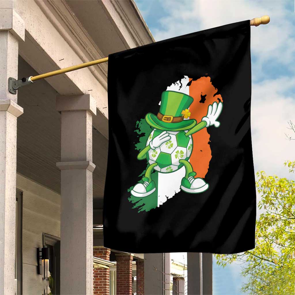 Funny Dabbing Soccer Ball Garden Flag St Patricks Day