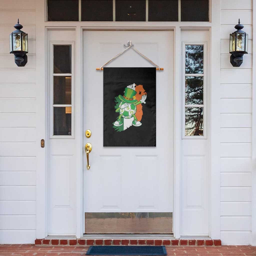 Funny Dabbing Soccer Ball Garden Flag St Patricks Day