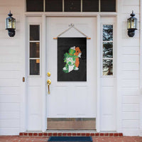 Funny Dabbing Soccer Ball Garden Flag St Patricks Day