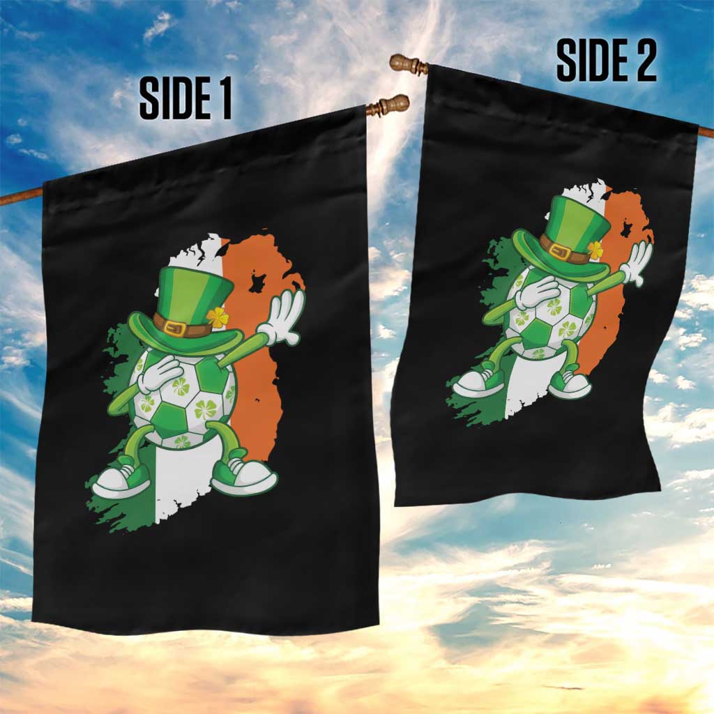 Funny Dabbing Soccer Ball Garden Flag St Patricks Day