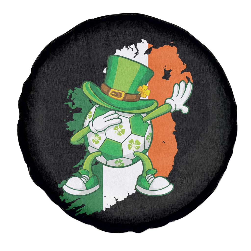 Funny Dabbing Soccer Ball Spare Tire Cover St Patricks Day