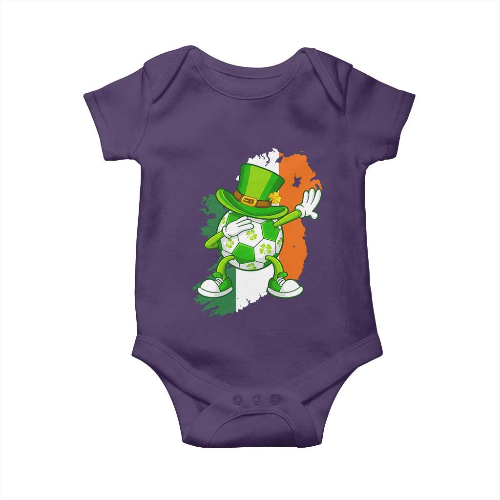 Funny Dabbing Soccer Ball Baby Onesie St Patricks Day