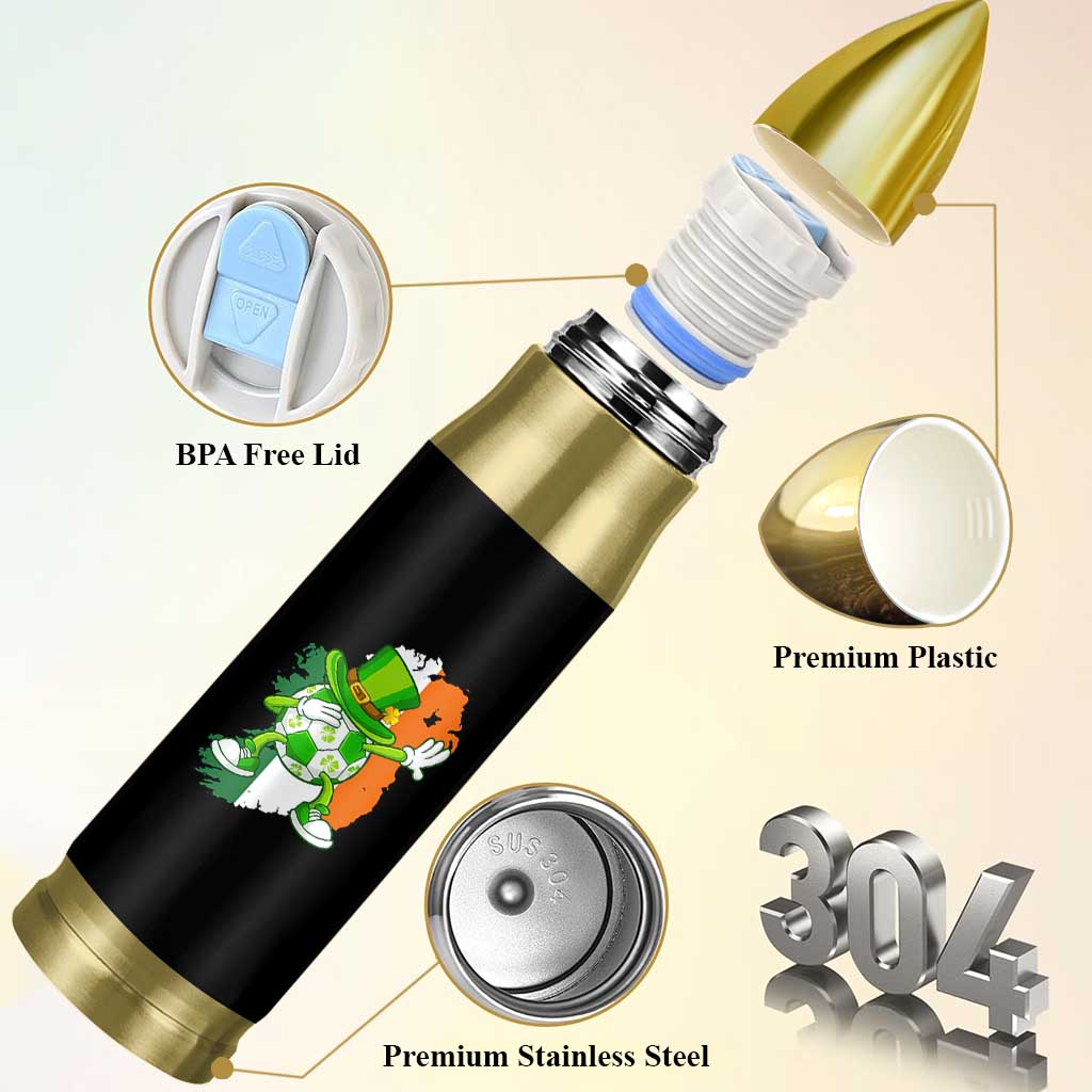 Funny Dabbing Soccer Ball Bullet Tumbler St Patricks Day