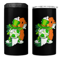 Funny Dabbing Soccer Ball 4 in 1 Can Cooler Tumbler St Patricks Day