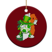 Funny Dabbing Soccer Ball Ceramic Ornament St Patricks Day