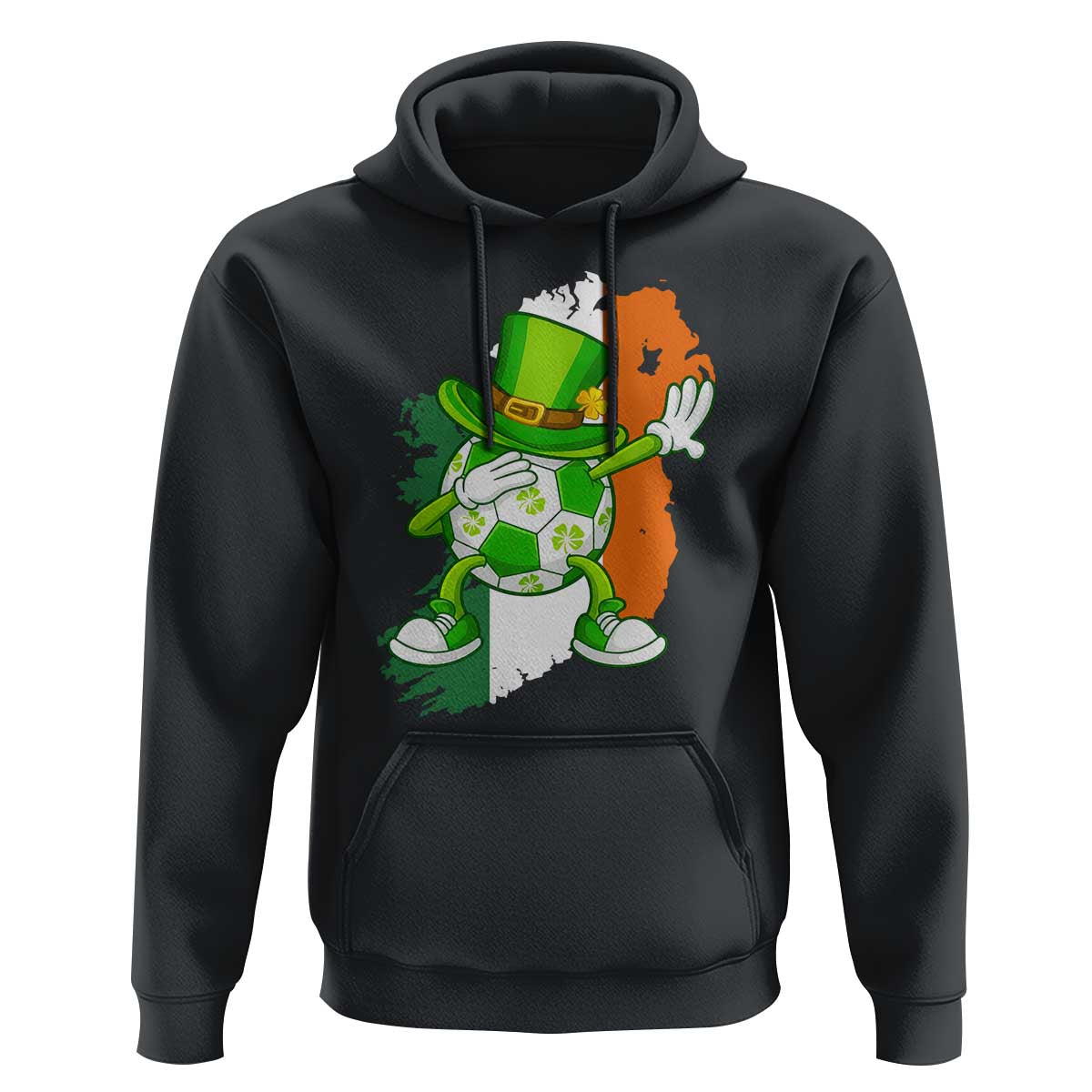 Funny Dabbing Soccer Ball Hoodie St Patricks Day