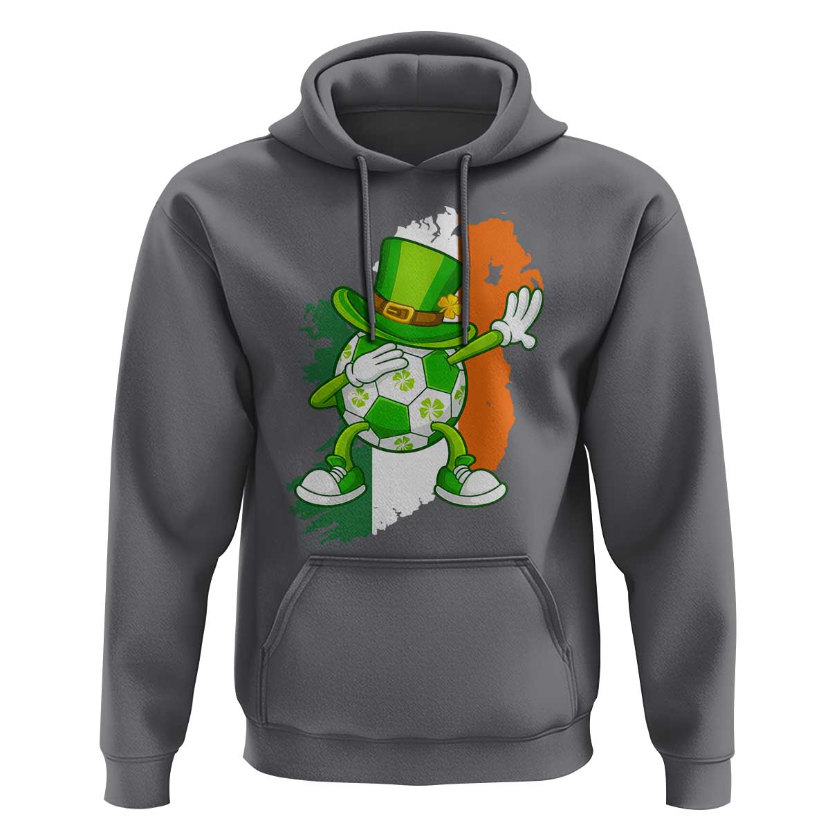 Funny Dabbing Soccer Ball Hoodie St Patricks Day