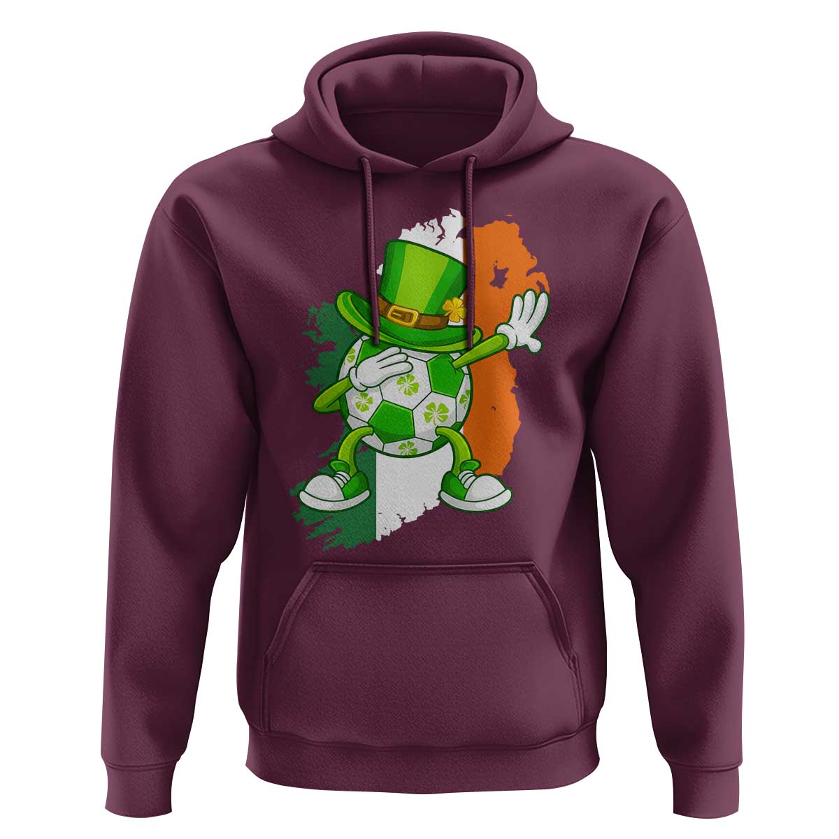 Funny Dabbing Soccer Ball Hoodie St Patricks Day