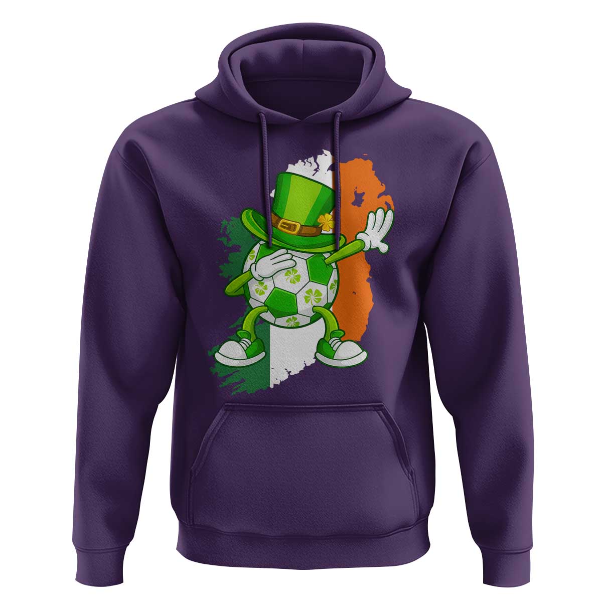 Funny Dabbing Soccer Ball Hoodie St Patricks Day