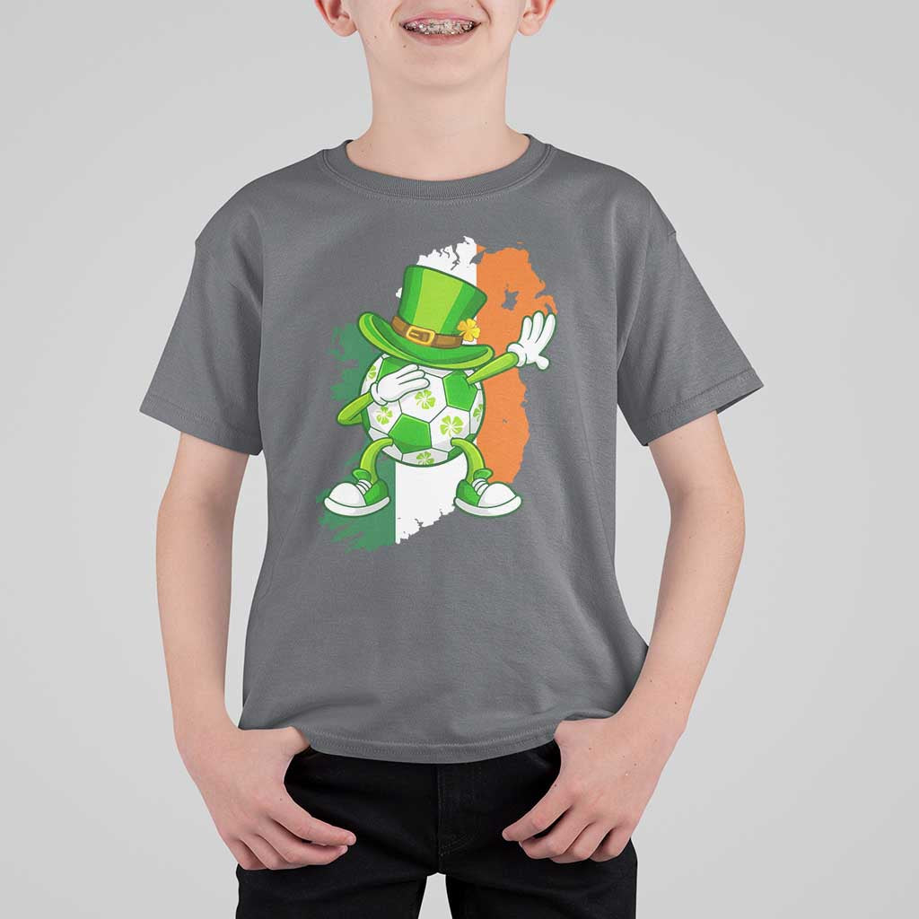 Funny Dabbing Soccer Ball T Shirt For Kid St Patricks Day