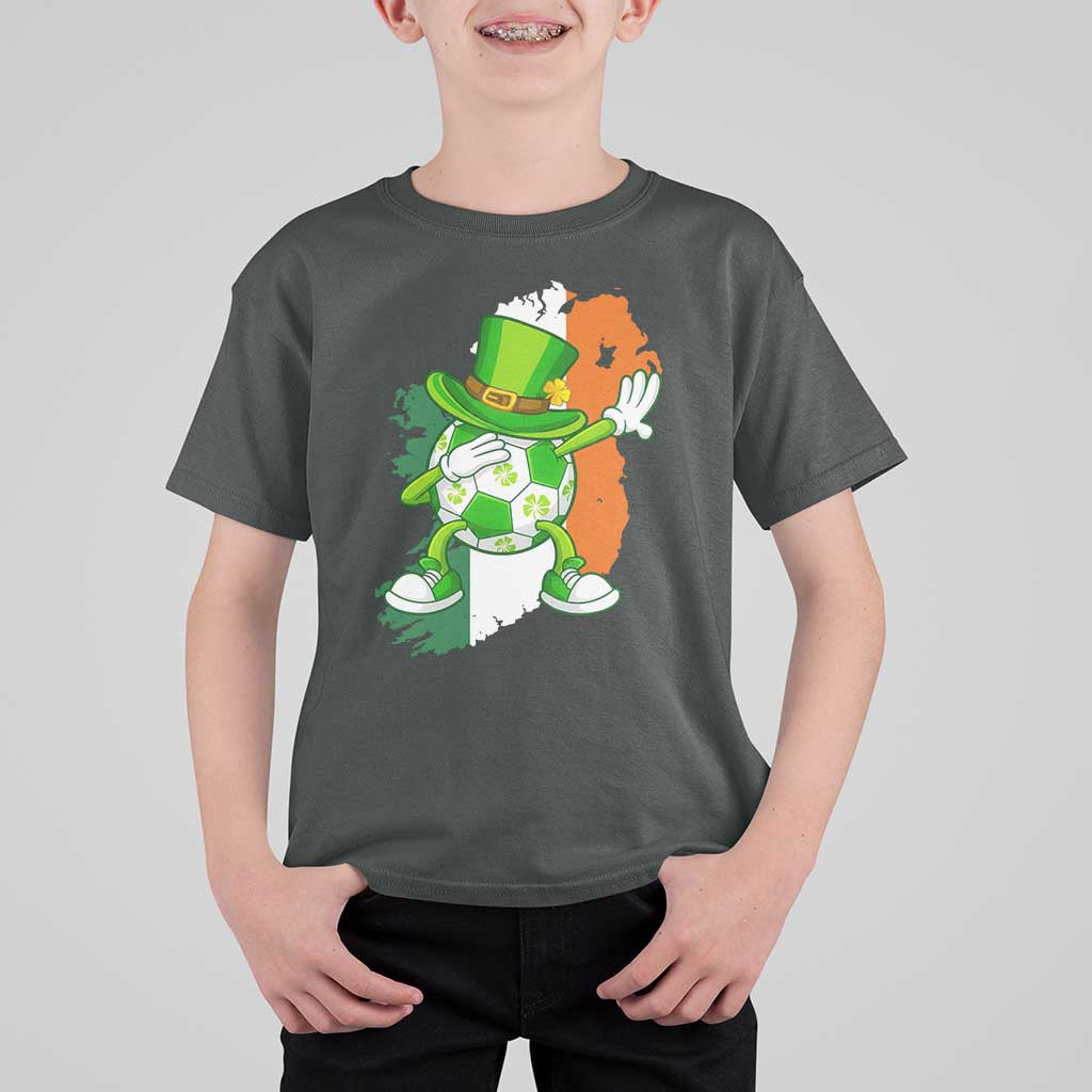 Funny Dabbing Soccer Ball T Shirt For Kid St Patricks Day