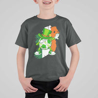 Funny Dabbing Soccer Ball T Shirt For Kid St Patricks Day