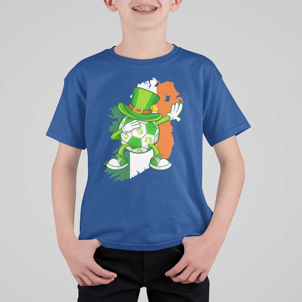Funny Dabbing Soccer Ball T Shirt For Kid St Patricks Day