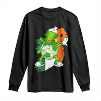 Funny Dabbing Soccer Ball Long Sleeve Shirt St Patricks Day
