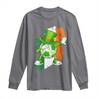Funny Dabbing Soccer Ball Long Sleeve Shirt St Patricks Day