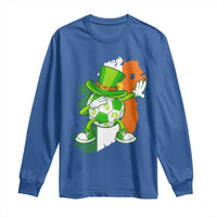 Funny Dabbing Soccer Ball Long Sleeve Shirt St Patricks Day