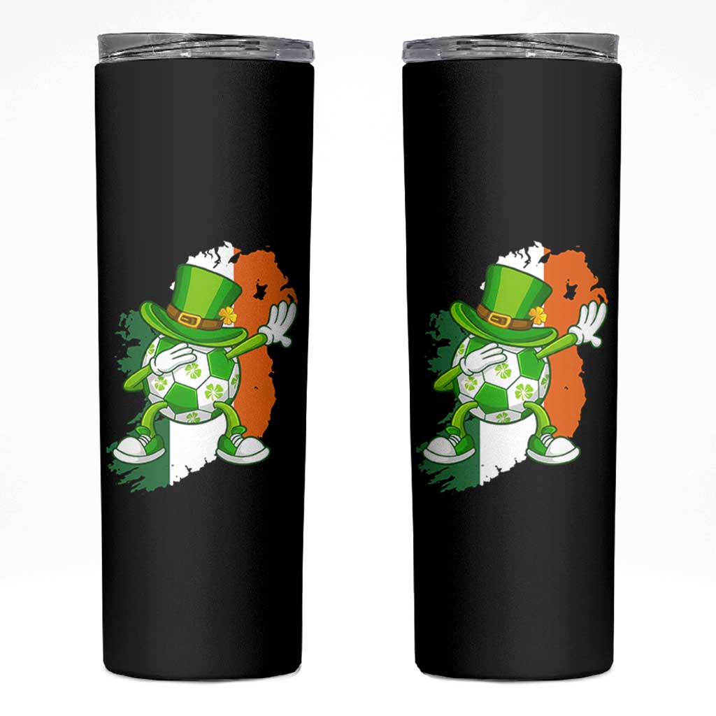 Funny Dabbing Soccer Ball Skinny Tumbler St Patricks Day