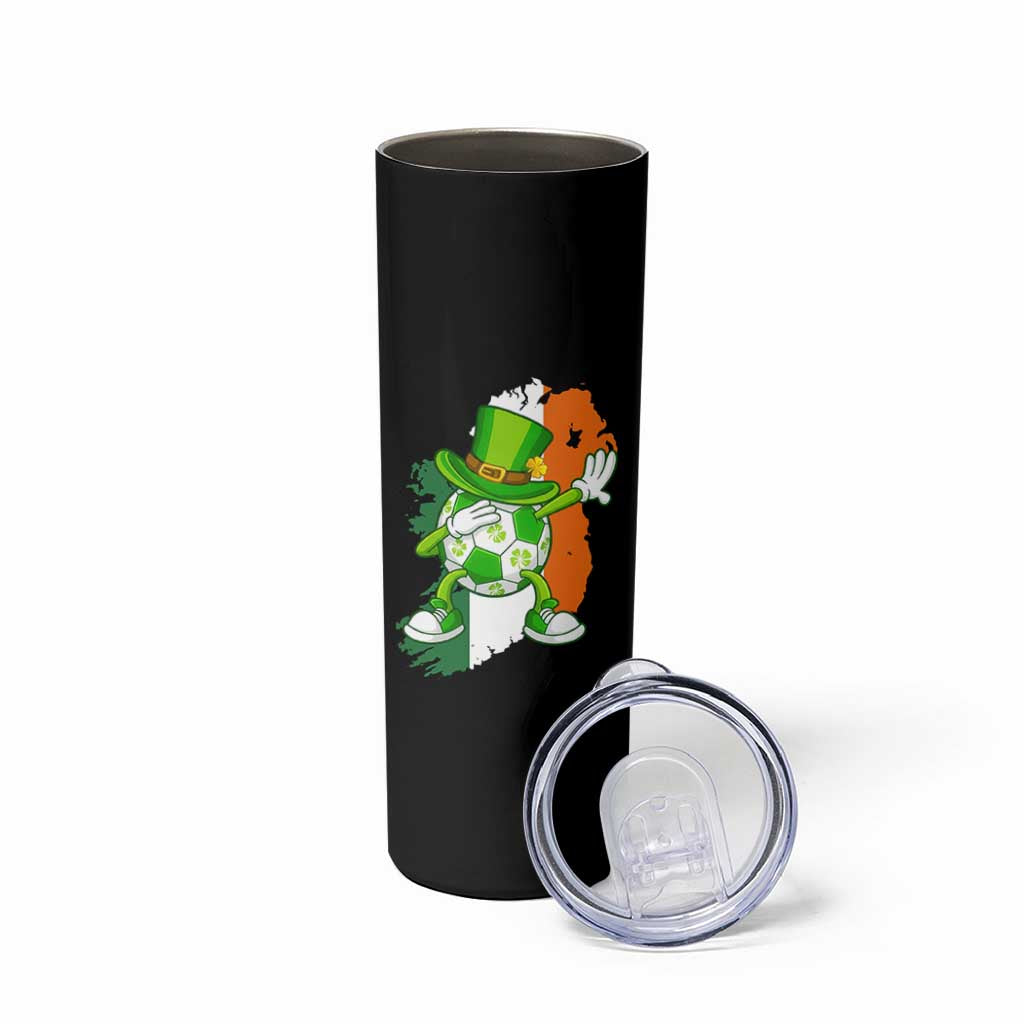 Funny Dabbing Soccer Ball Skinny Tumbler St Patricks Day
