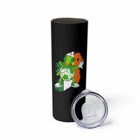 Funny Dabbing Soccer Ball Skinny Tumbler St Patricks Day