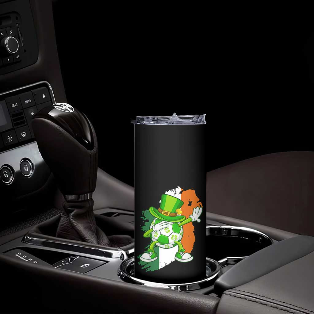 Funny Dabbing Soccer Ball Skinny Tumbler St Patricks Day
