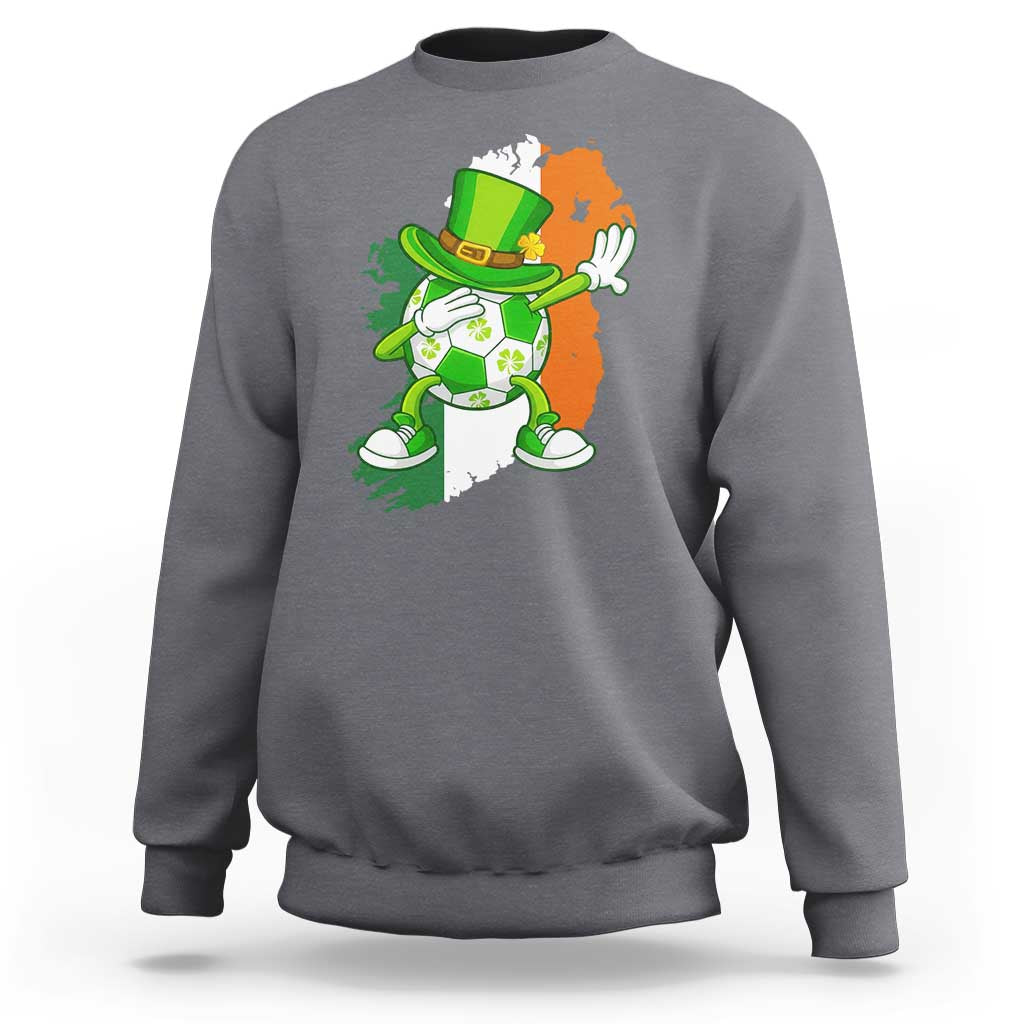 Funny Dabbing Soccer Ball Sweatshirt St Patricks Day