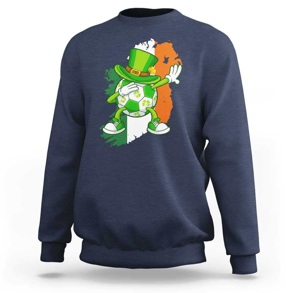Funny Dabbing Soccer Ball Sweatshirt St Patricks Day