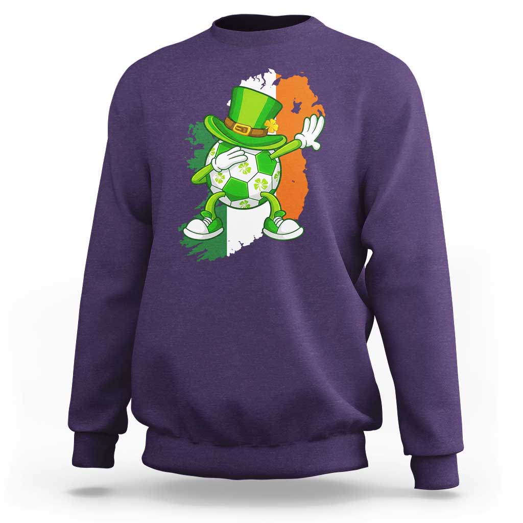 Funny Dabbing Soccer Ball Sweatshirt St Patricks Day