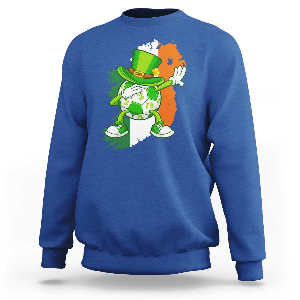 Funny Dabbing Soccer Ball Sweatshirt St Patricks Day