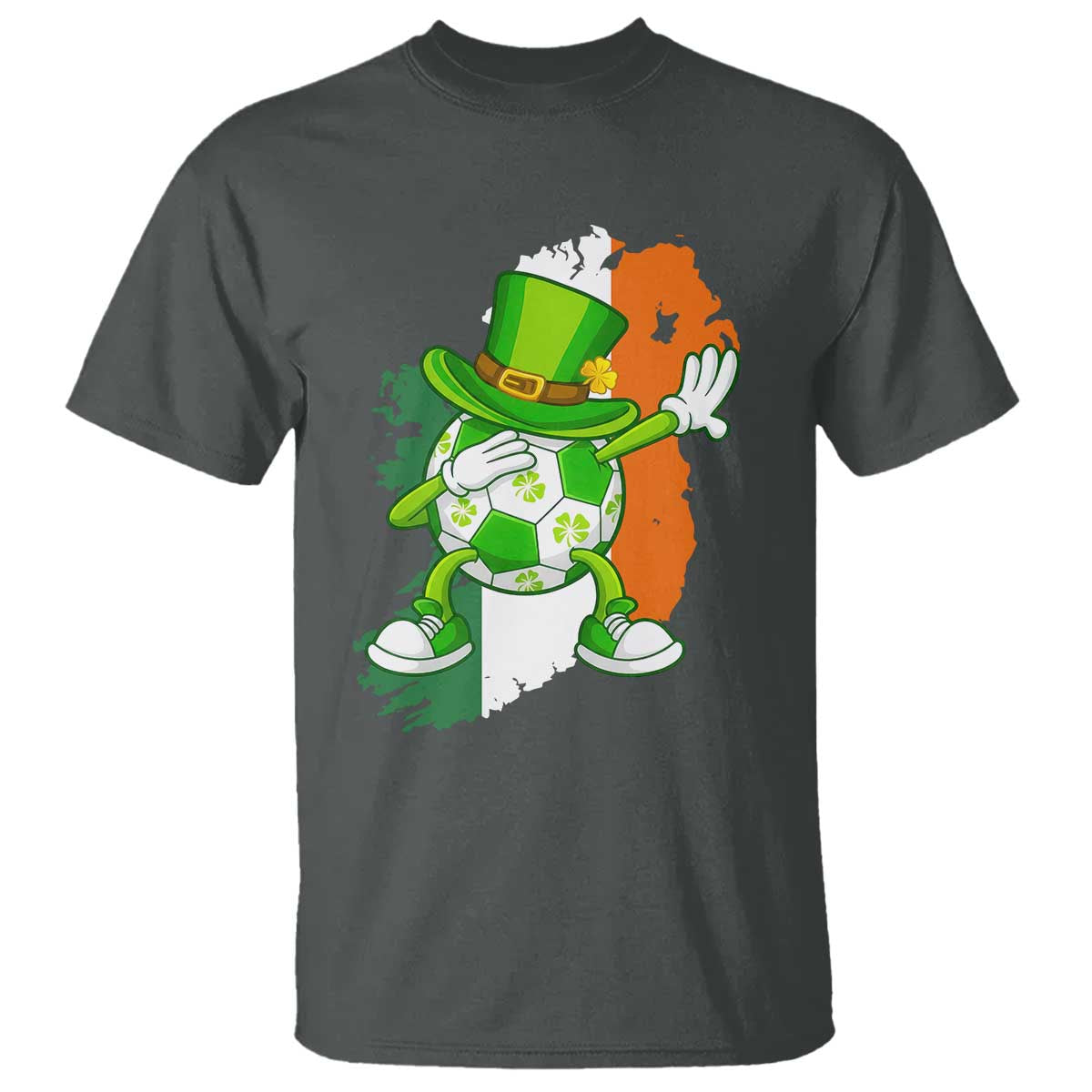 Funny Dabbing Soccer Ball T Shirt St Patricks Day