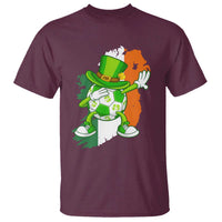 Funny Dabbing Soccer Ball T Shirt St Patricks Day