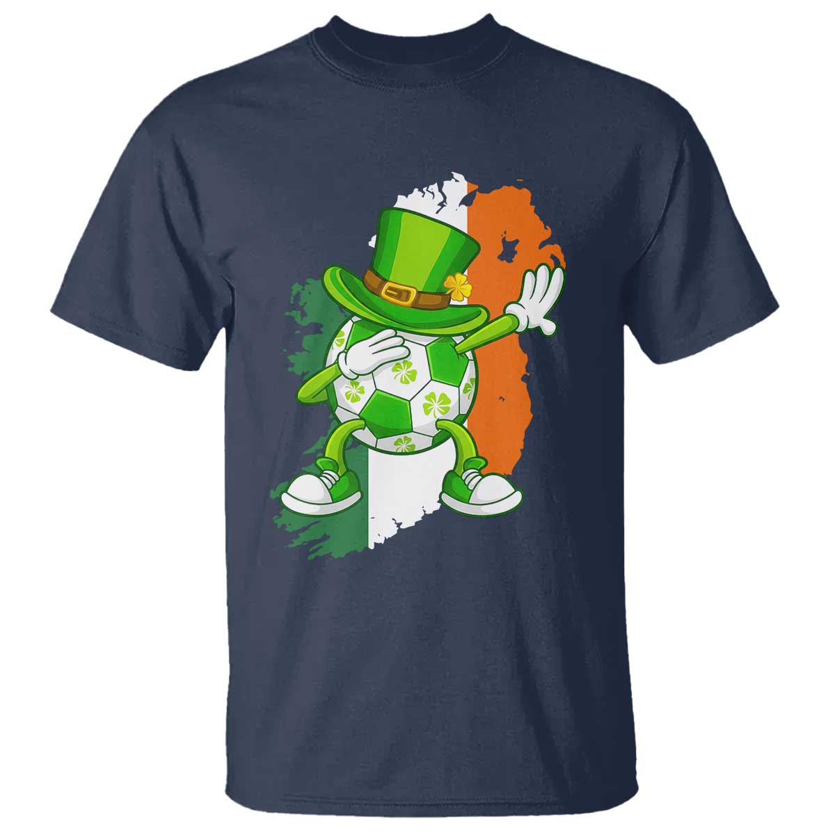 Funny Dabbing Soccer Ball T Shirt St Patricks Day