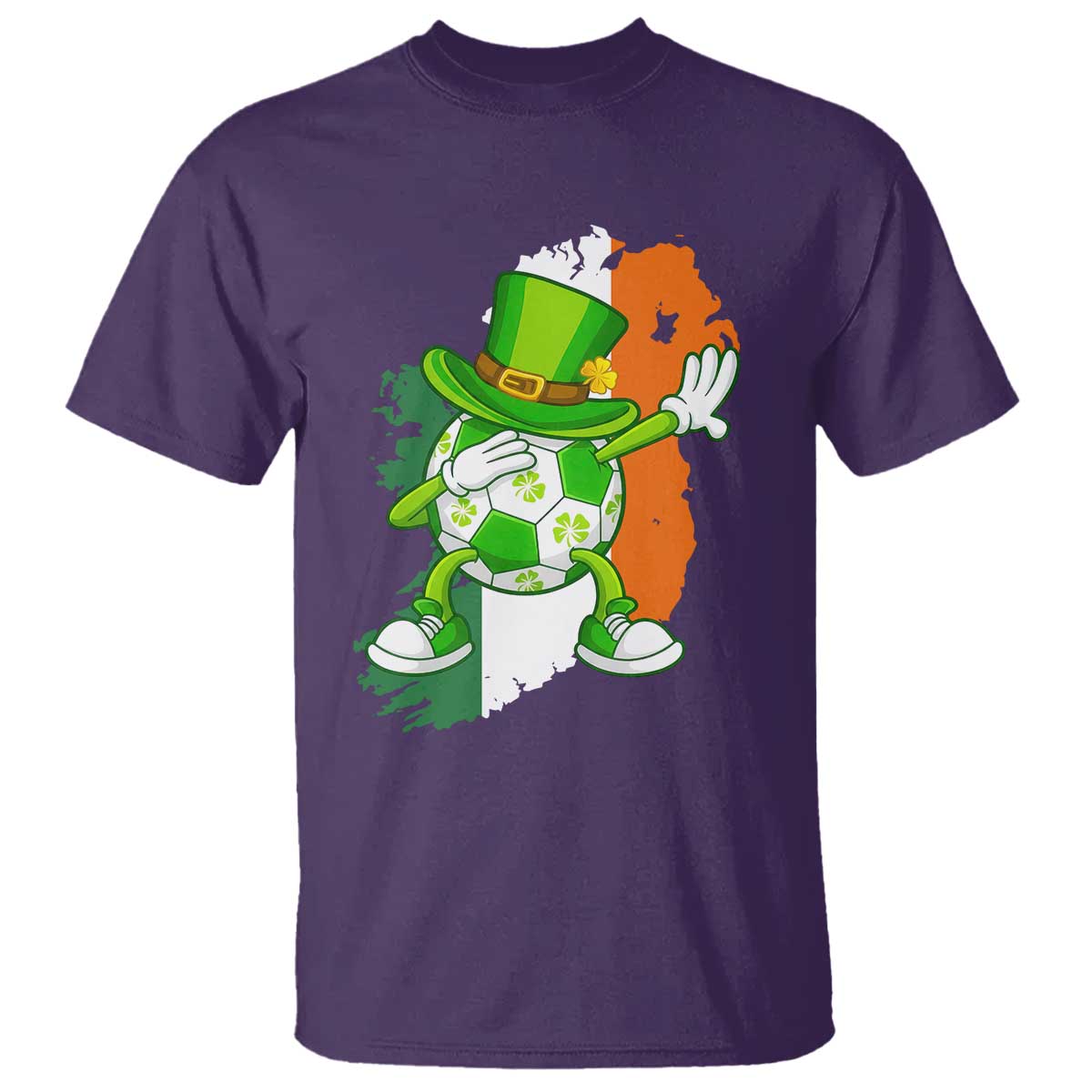 Funny Dabbing Soccer Ball T Shirt St Patricks Day