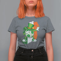 Funny Dabbing Soccer Ball T Shirt For Women St Patricks Day