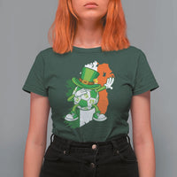 Funny Dabbing Soccer Ball T Shirt For Women St Patricks Day