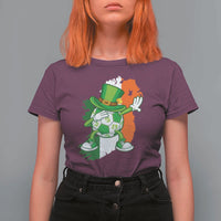 Funny Dabbing Soccer Ball T Shirt For Women St Patricks Day