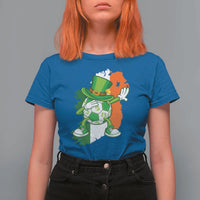 Funny Dabbing Soccer Ball T Shirt For Women St Patricks Day