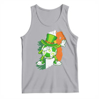 Funny Dabbing Soccer Ball Tank Top St Patricks Day