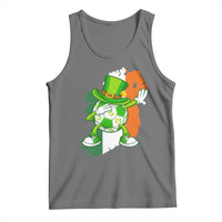 Funny Dabbing Soccer Ball Tank Top St Patricks Day