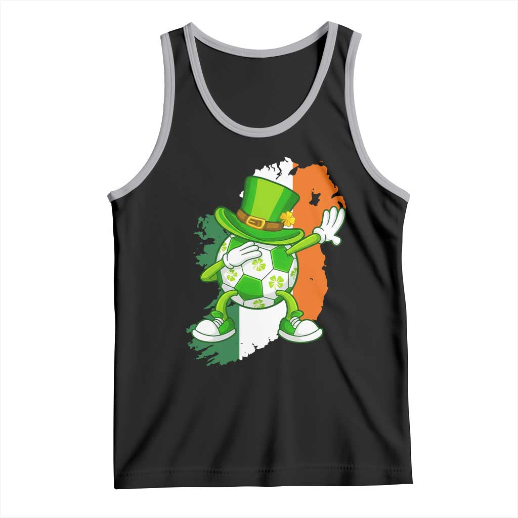 Funny Dabbing Soccer Ball Tank Top St Patricks Day