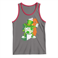 Funny Dabbing Soccer Ball Tank Top St Patricks Day